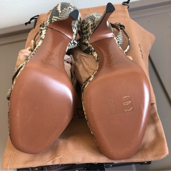 Alaia Python Shell Sandals 40 NIB - Picture 5 of 9